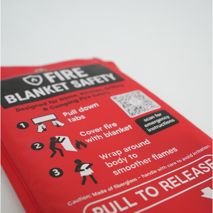 Large Fire Blanket – Certified Non Shedding Fire Safety